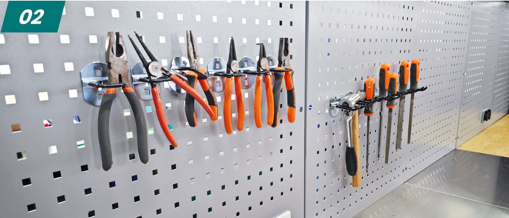 Easy Tool Access Pegboard System