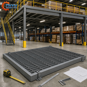 Industrial Steel Mezzanine Deck Frame Q235 Q345