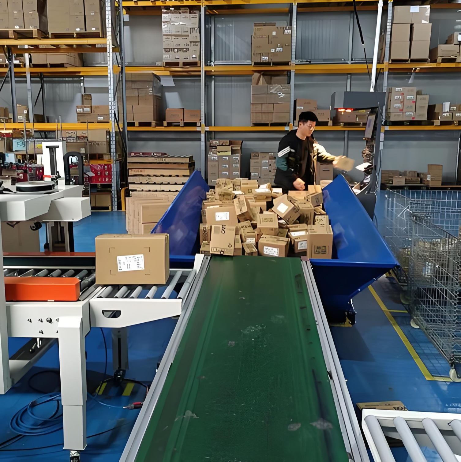 Double-Deep AS/RS Racking PLC-Controlled Motorized System Engine High Efficiency Adjustable Speed Maximizing Warehouse Storage