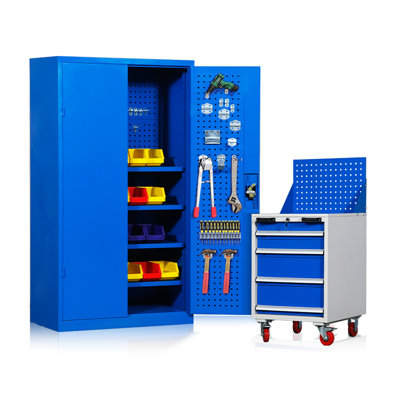 Heavy-duty Thickened Multi-functional Mesh-front Steel Tool Storage Cabinet for Auto Repair Shops Factory Workshop Locker Model