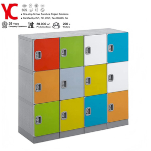 12-Door Metal Frame Modern School Storage Locker Cabinet