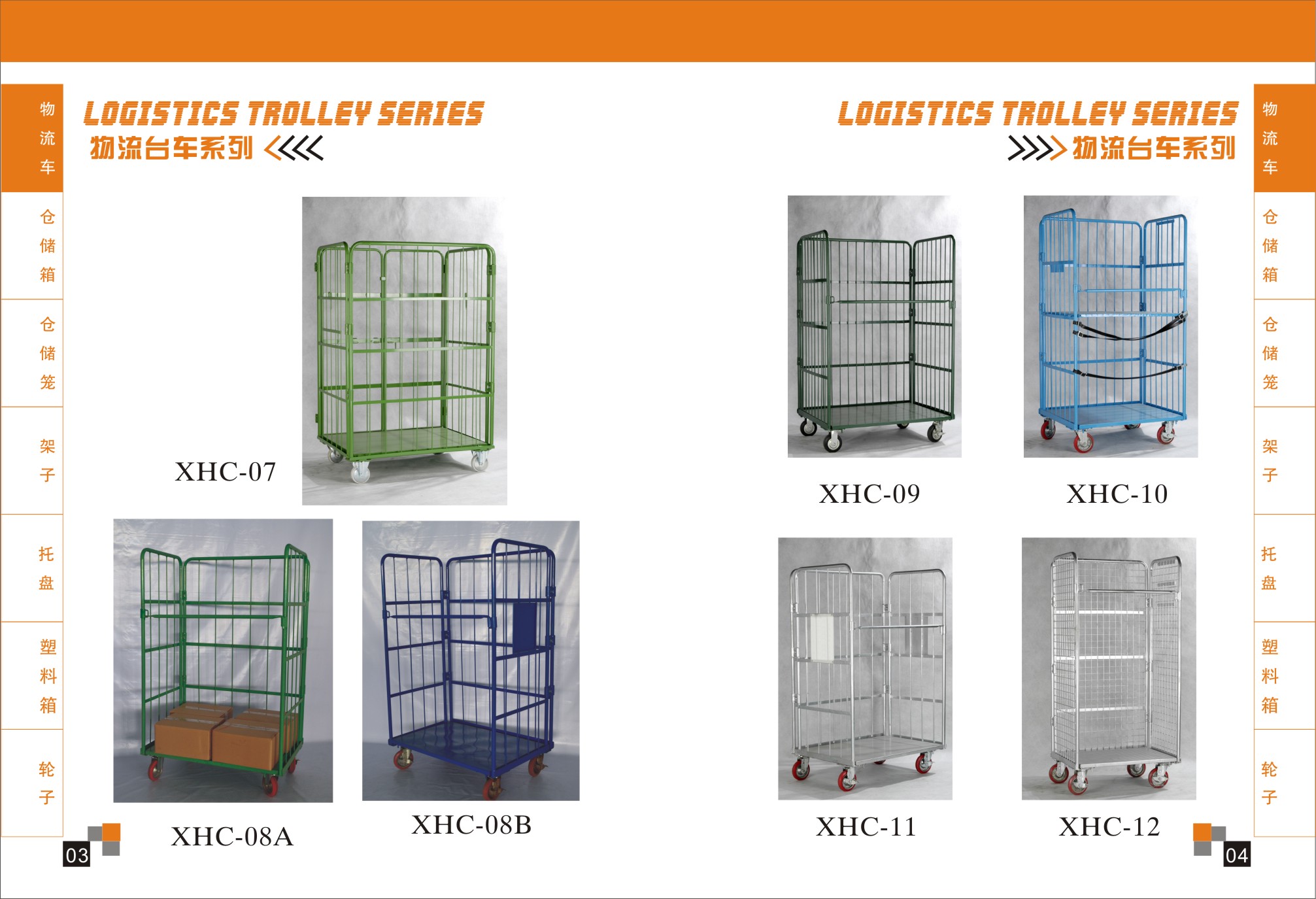 3-Side Foldable Mobile Steel Storage Cage Logistics Turnover Vehicle Cargo Pallet Rack Supermarket Shelf Warehouse Storage