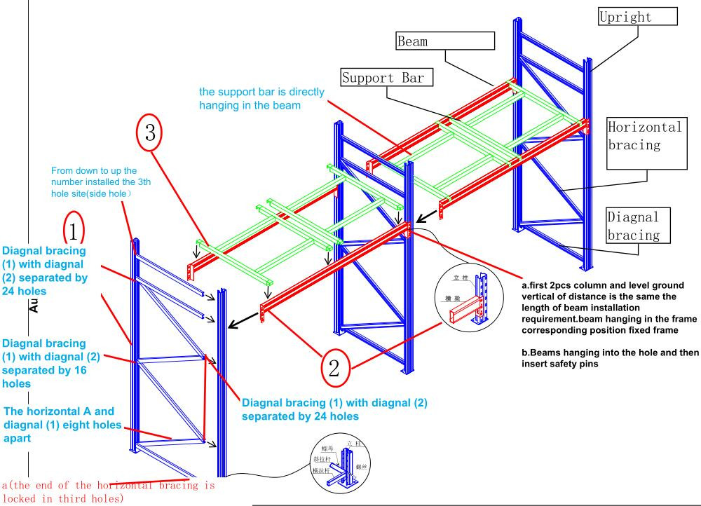 Heavy Duty Rack Installation Drawing