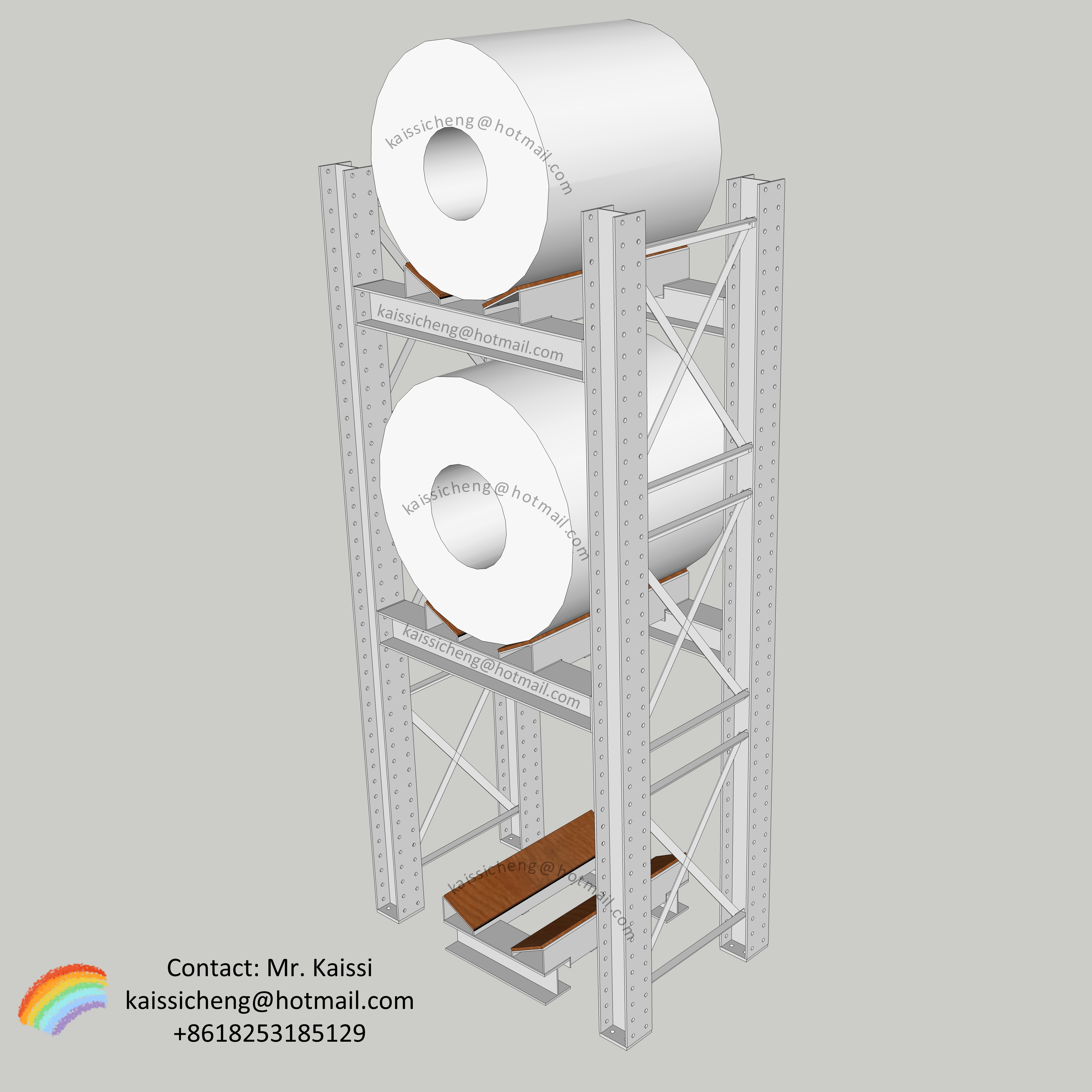 Standard and Custom Heavy-Duty Steel Coil Racks